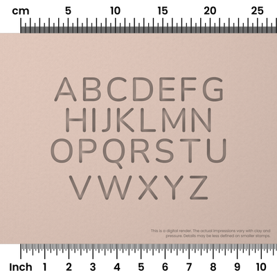 Nunito | All Caps | Alphabet Stamp Sets - Ceramind® Tools