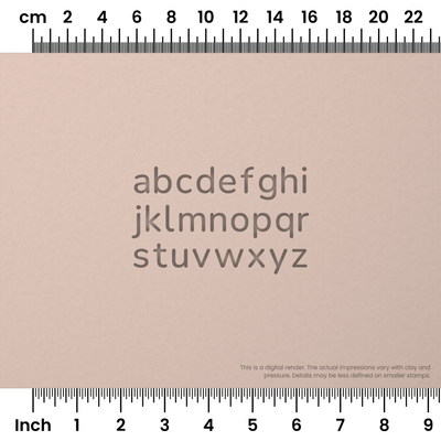 Nunito | Lowercase | Alphabet Stamp Sets - Ceramind® Tools