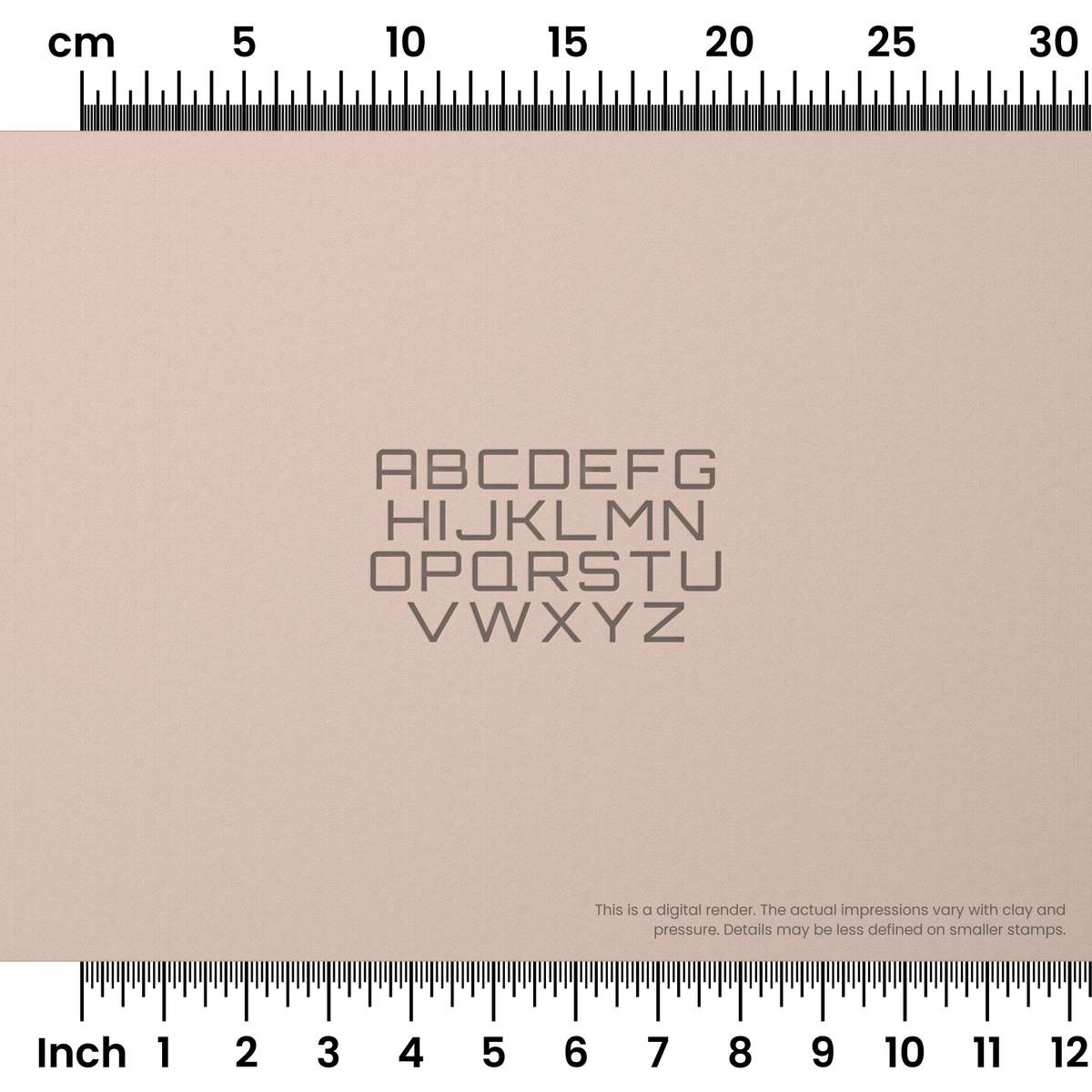 Orbitron | All Caps | Alphabet Stamp Sets - Ceramind® Tools
