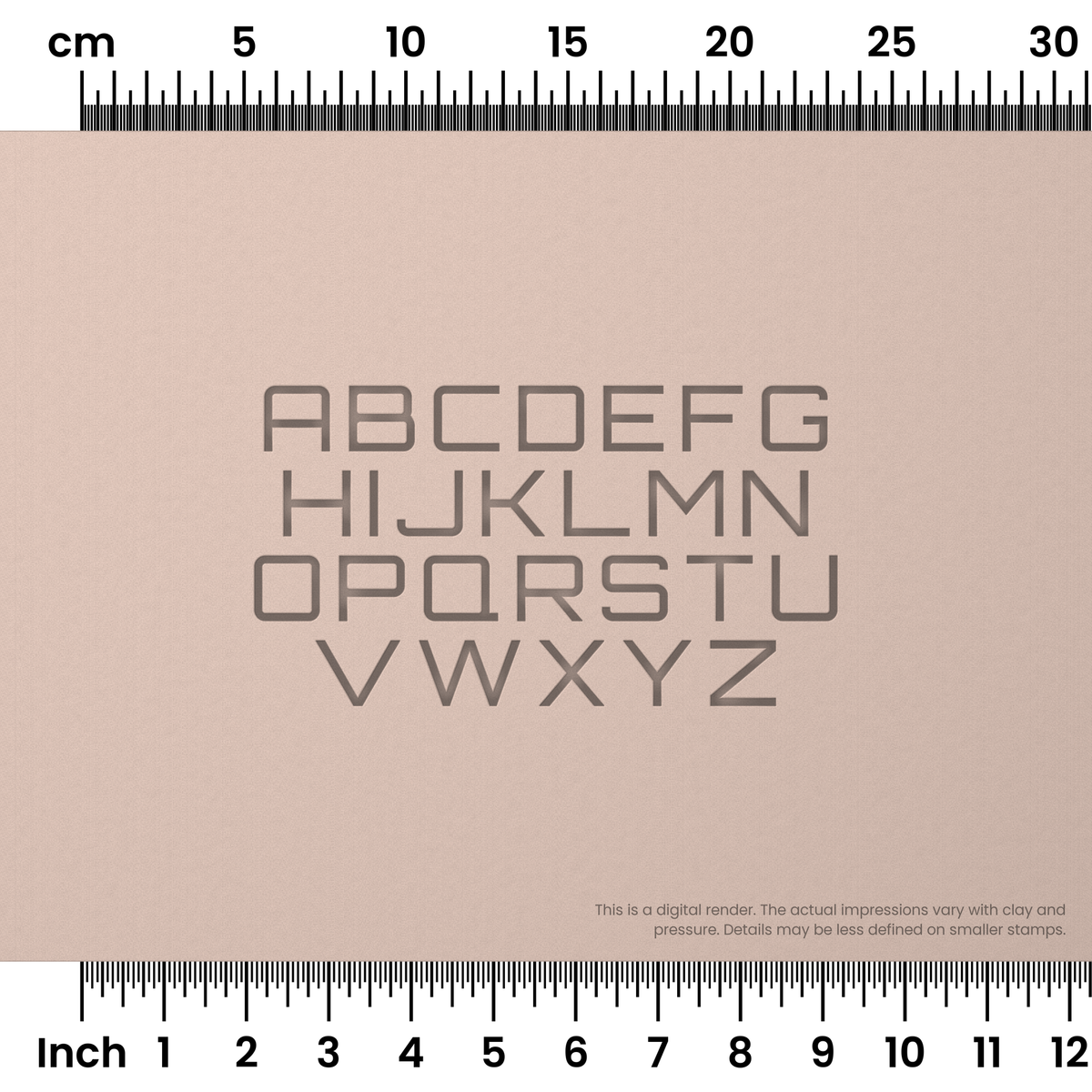 Orbitron | All Caps | Alphabet Stamp Sets - Ceramind® Tools