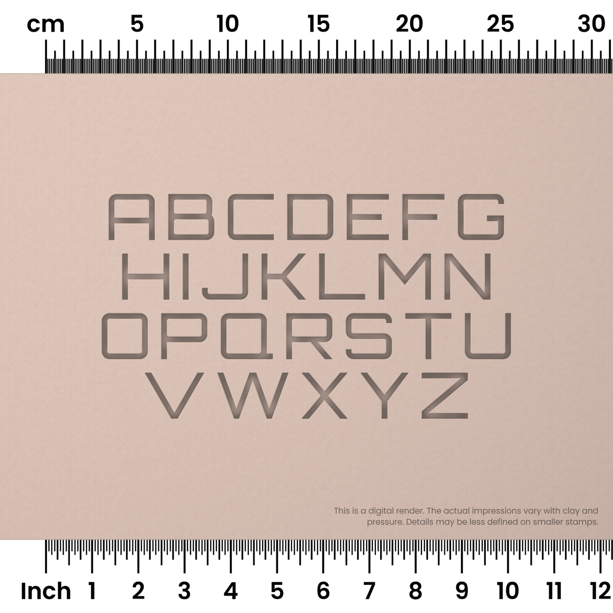 Orbitron | All Caps | Alphabet Stamp Sets - Ceramind® Tools