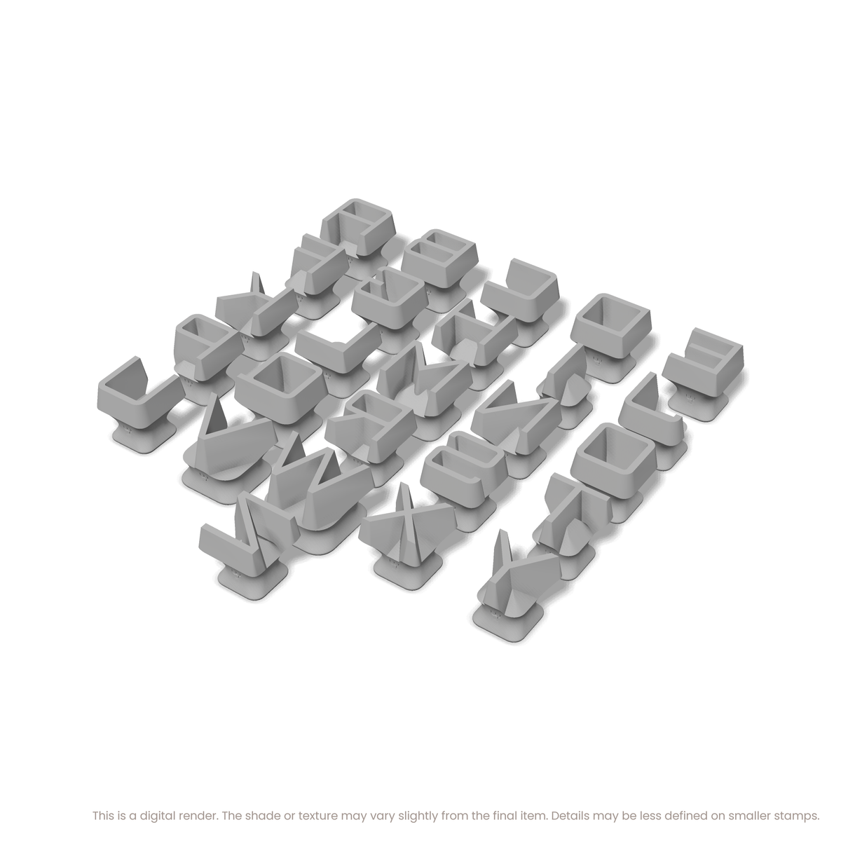 Orbitron | All Caps | Alphabet Stamp Sets - Ceramind® Tools