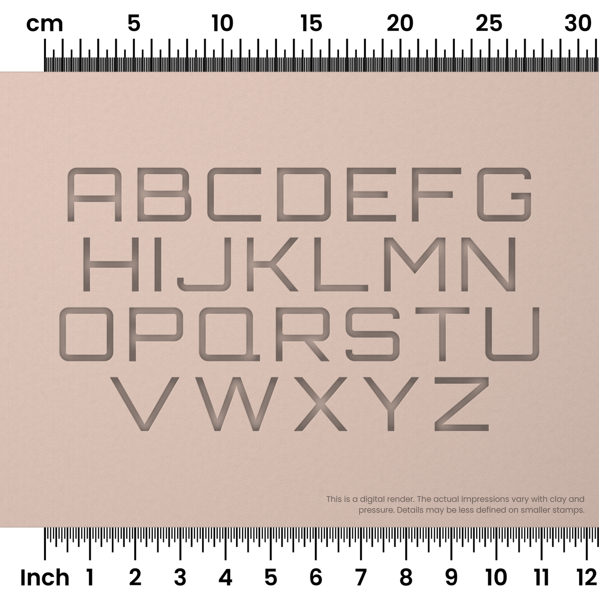 Orbitron | All Caps | Alphabet Stamp Sets - Ceramind® Tools
