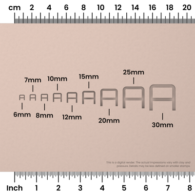 Orbitron | All Caps | Alphabet Stamp Sets - Ceramind® Tools