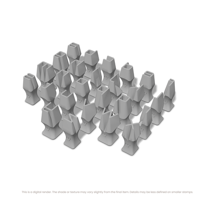 Orbitron | Lowercase | Alphabet Stamp Sets - Ceramind® Tools