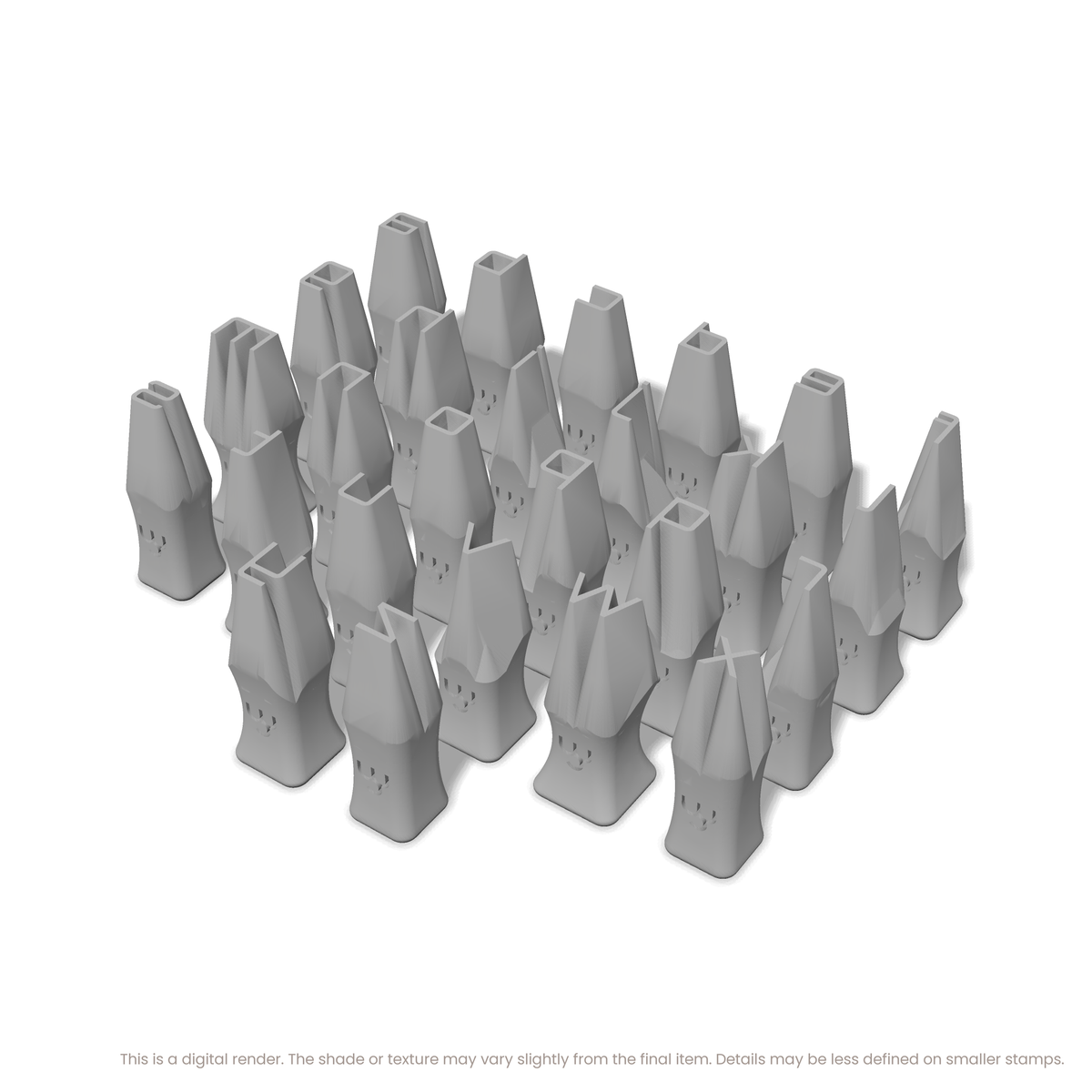 Orbitron | Lowercase | Alphabet Stamp Sets - Ceramind® Tools