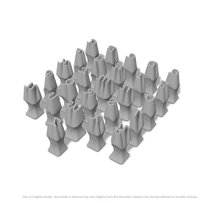Pacifico | All Caps | Alphabet Stamp Sets - Ceramind® Tools