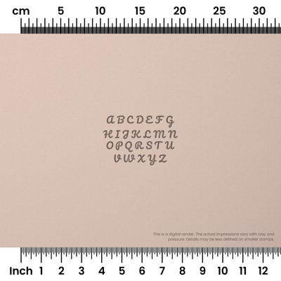 Pacifico | All Caps | Alphabet Stamp Sets - Ceramind® Tools