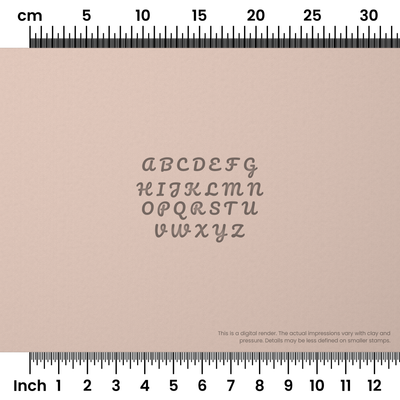 Pacifico | All Caps | Alphabet Stamp Sets - Ceramind® Tools