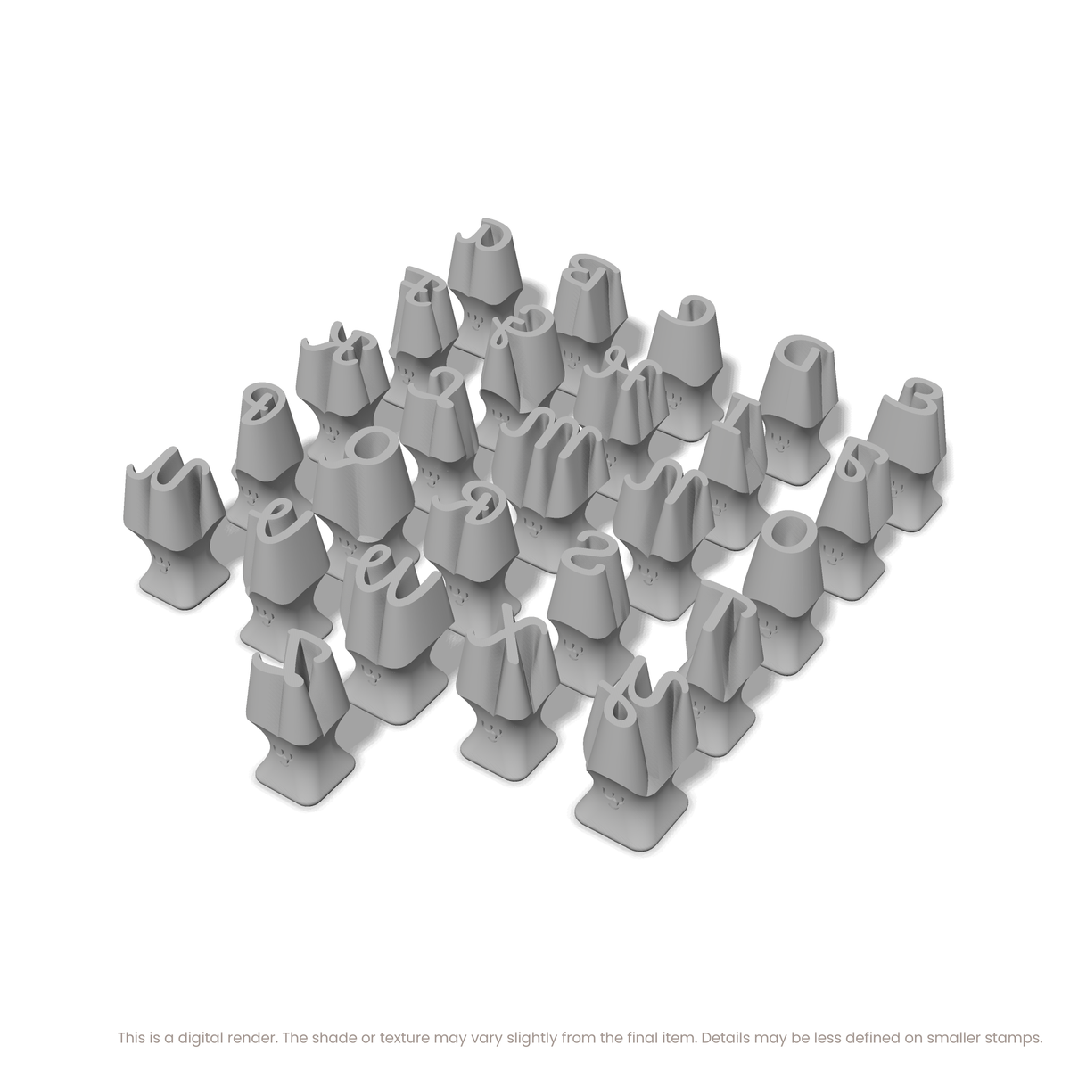 Pacifico | All Caps | Alphabet Stamp Sets - Ceramind® Tools