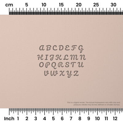 Pacifico | All Caps | Alphabet Stamp Sets - Ceramind® Tools