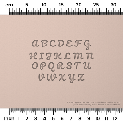 Pacifico | All Caps | Alphabet Stamp Sets - Ceramind® Tools