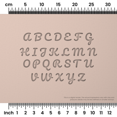 Pacifico | All Caps | Alphabet Stamp Sets - Ceramind® Tools