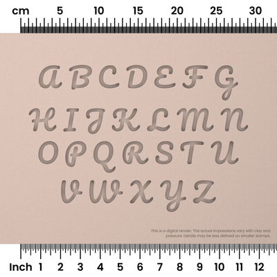 Pacifico | All Caps | Alphabet Stamp Sets - Ceramind® Tools