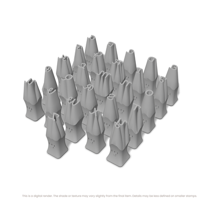 Pacifico | All Caps | Alphabet Stamp Sets - Ceramind® Tools