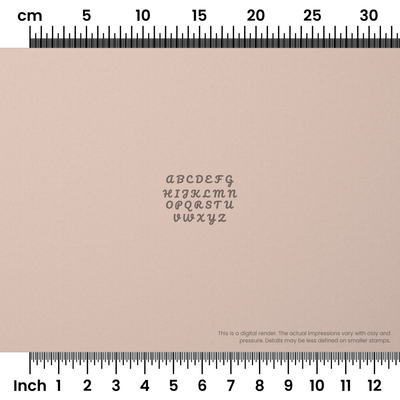 Pacifico | All Caps | Alphabet Stamp Sets - Ceramind® Tools