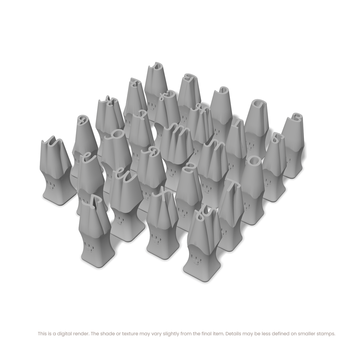 Pacifico | All Caps | Alphabet Stamp Sets - Ceramind® Tools