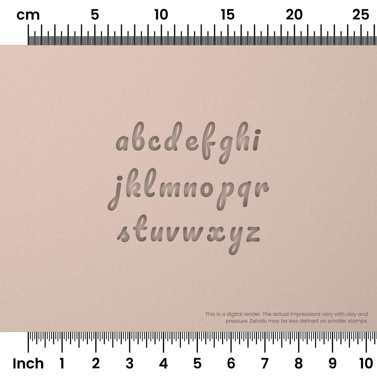 Pacifico | Lowercase | Alphabet Stamp Sets - Ceramind® Tools