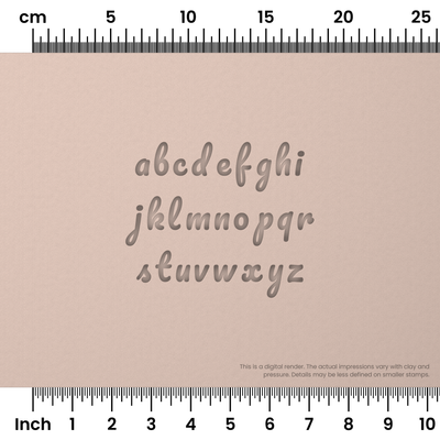 Pacifico | Lowercase | Alphabet Stamp Sets - Ceramind® Tools