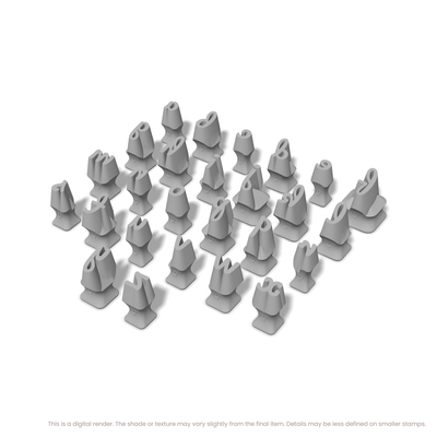 Pacifico | Lowercase | Alphabet Stamp Sets - Ceramind® Tools