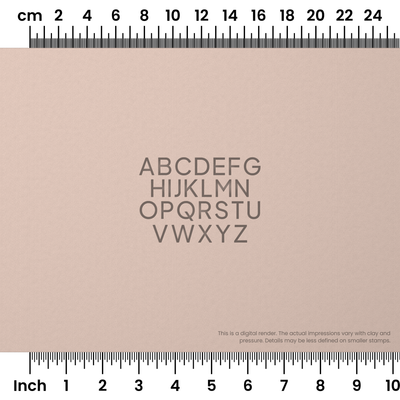 Plus Jakarta Sans | All Caps | Alphabet Stamp Sets - Ceramind® Tools