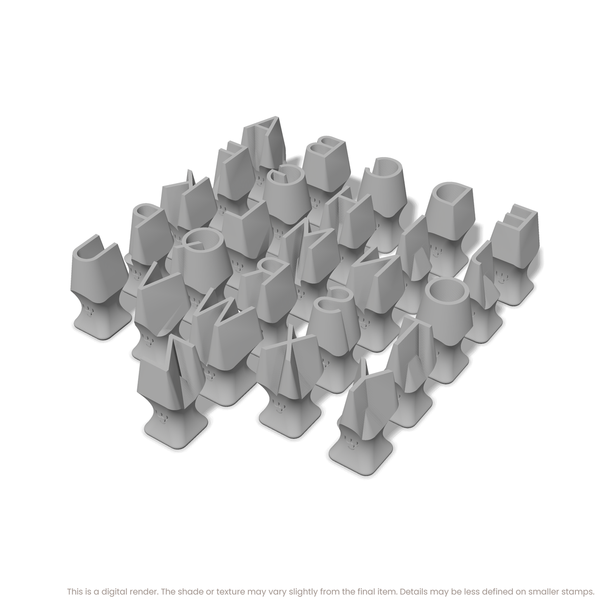 Plus Jakarta Sans | All Caps | Alphabet Stamp Sets - Ceramind® Tools