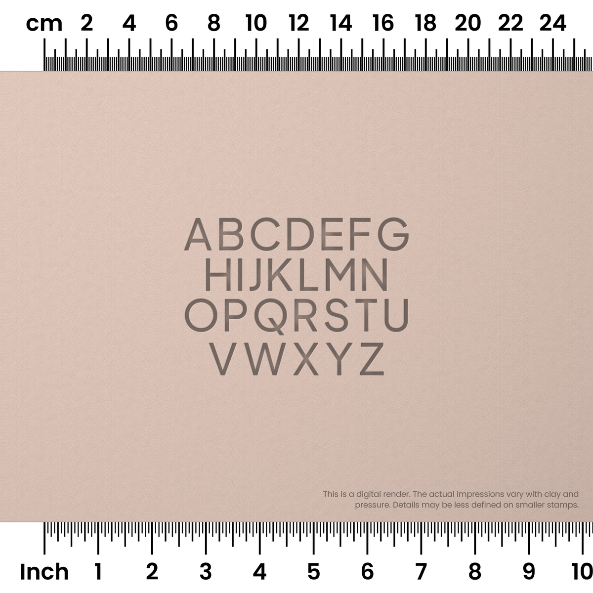 Plus Jakarta Sans | All Caps | Alphabet Stamp Sets - Ceramind® Tools