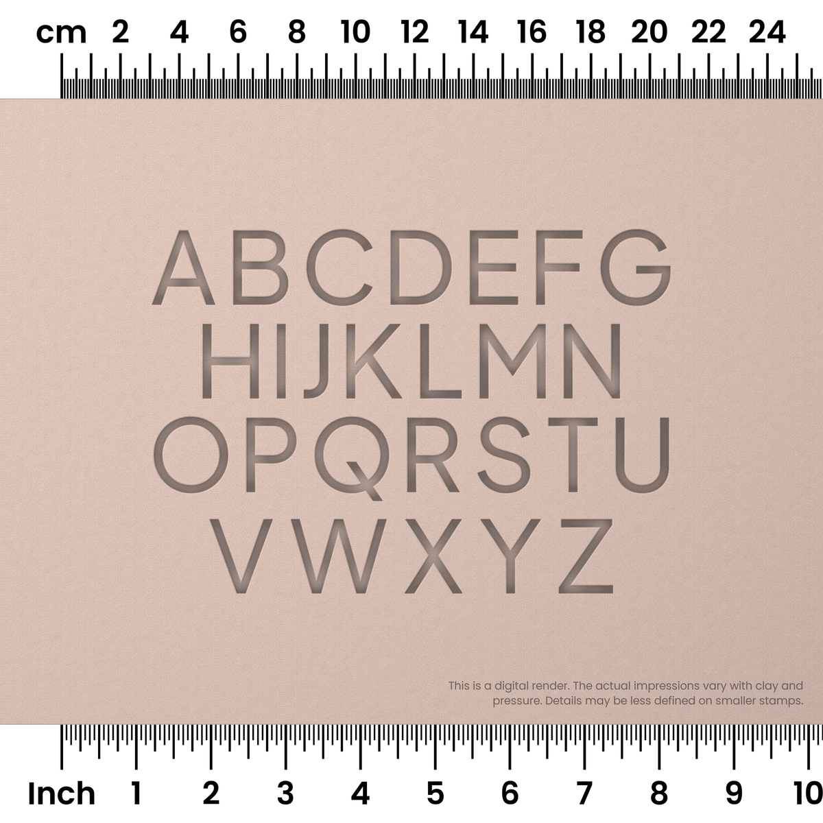 Plus Jakarta Sans | All Caps | Alphabet Stamp Sets - Ceramind® Tools