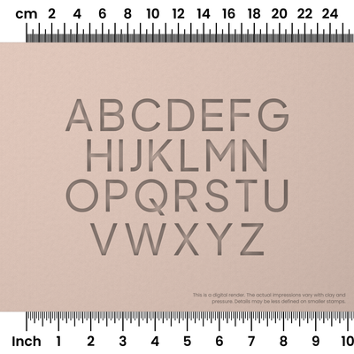 Plus Jakarta Sans | All Caps | Alphabet Stamp Sets - Ceramind® Tools