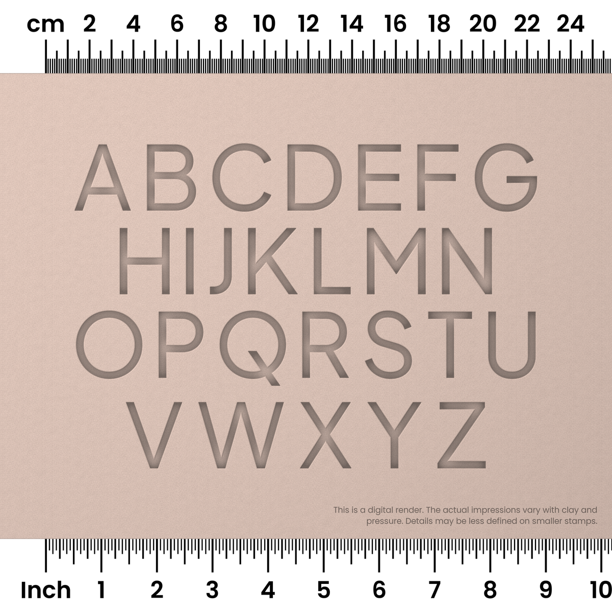 Plus Jakarta Sans | All Caps | Alphabet Stamp Sets - Ceramind® Tools