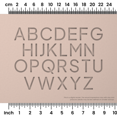 Plus Jakarta Sans | All Caps | Alphabet Stamp Sets - Ceramind® Tools