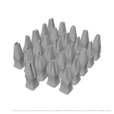 Plus Jakarta Sans | All Caps | Alphabet Stamp Sets - Ceramind® Tools