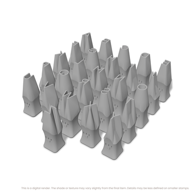 Plus Jakarta Sans | All Caps | Alphabet Stamp Sets - Ceramind® Tools