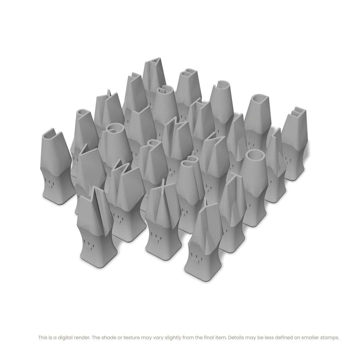 Plus Jakarta Sans | All Caps | Alphabet Stamp Sets - Ceramind® Tools