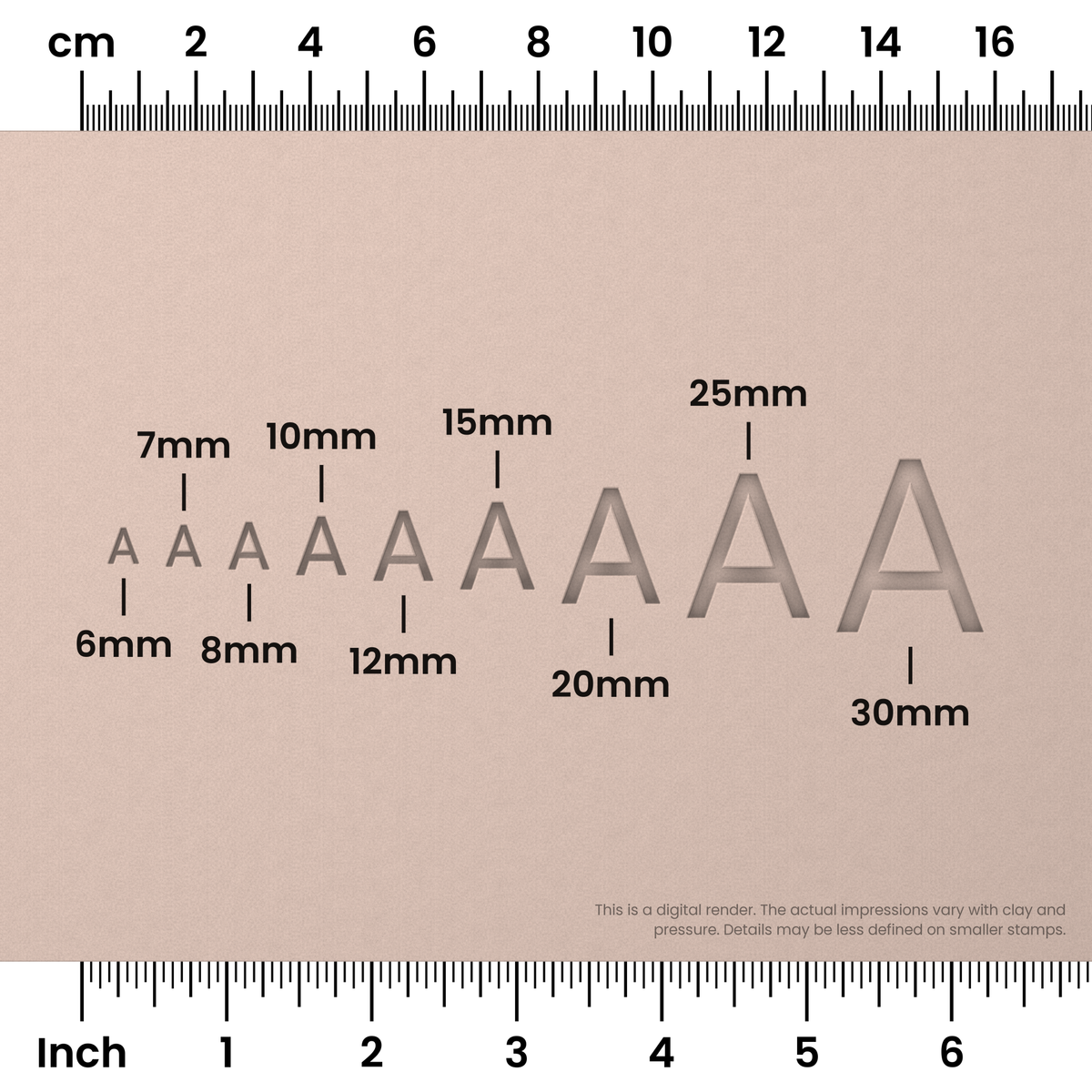 Plus Jakarta Sans | All Caps | Alphabet Stamp Sets - Ceramind® Tools