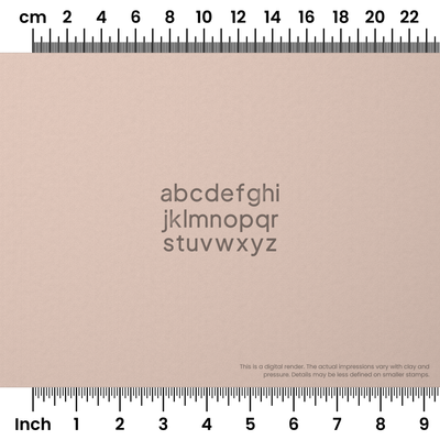 Plus Jakarta Sans | Lowercase | Alphabet Stamp Sets - Ceramind® Tools
