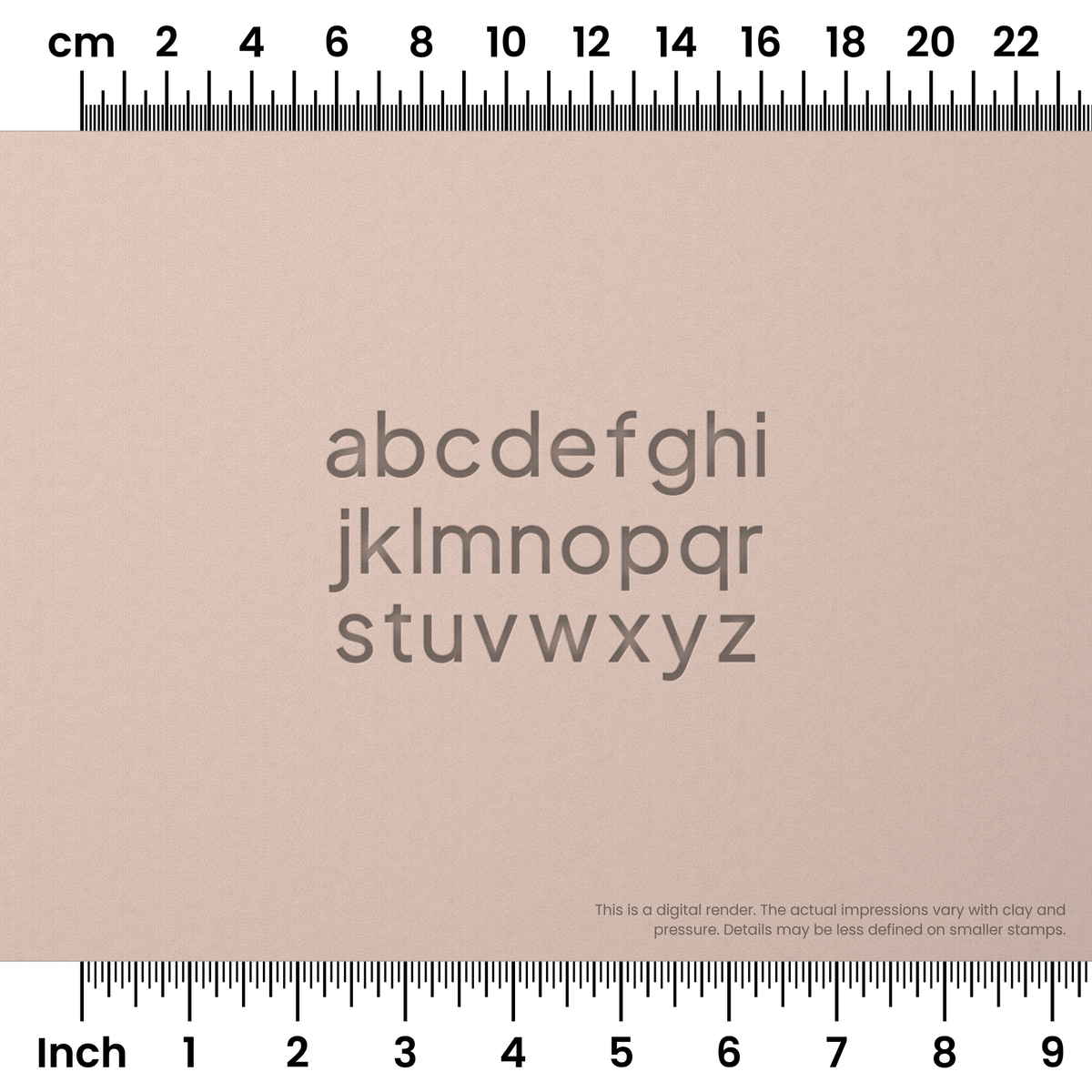 Plus Jakarta Sans | Lowercase | Alphabet Stamp Sets - Ceramind® Tools