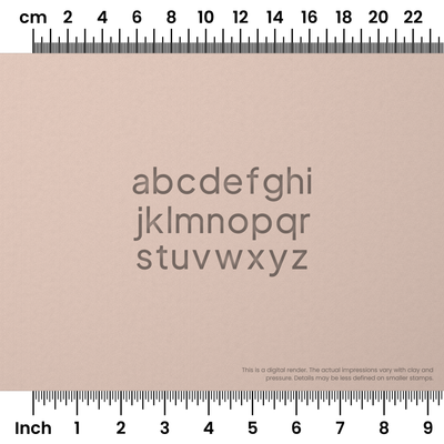Plus Jakarta Sans | Lowercase | Alphabet Stamp Sets - Ceramind® Tools