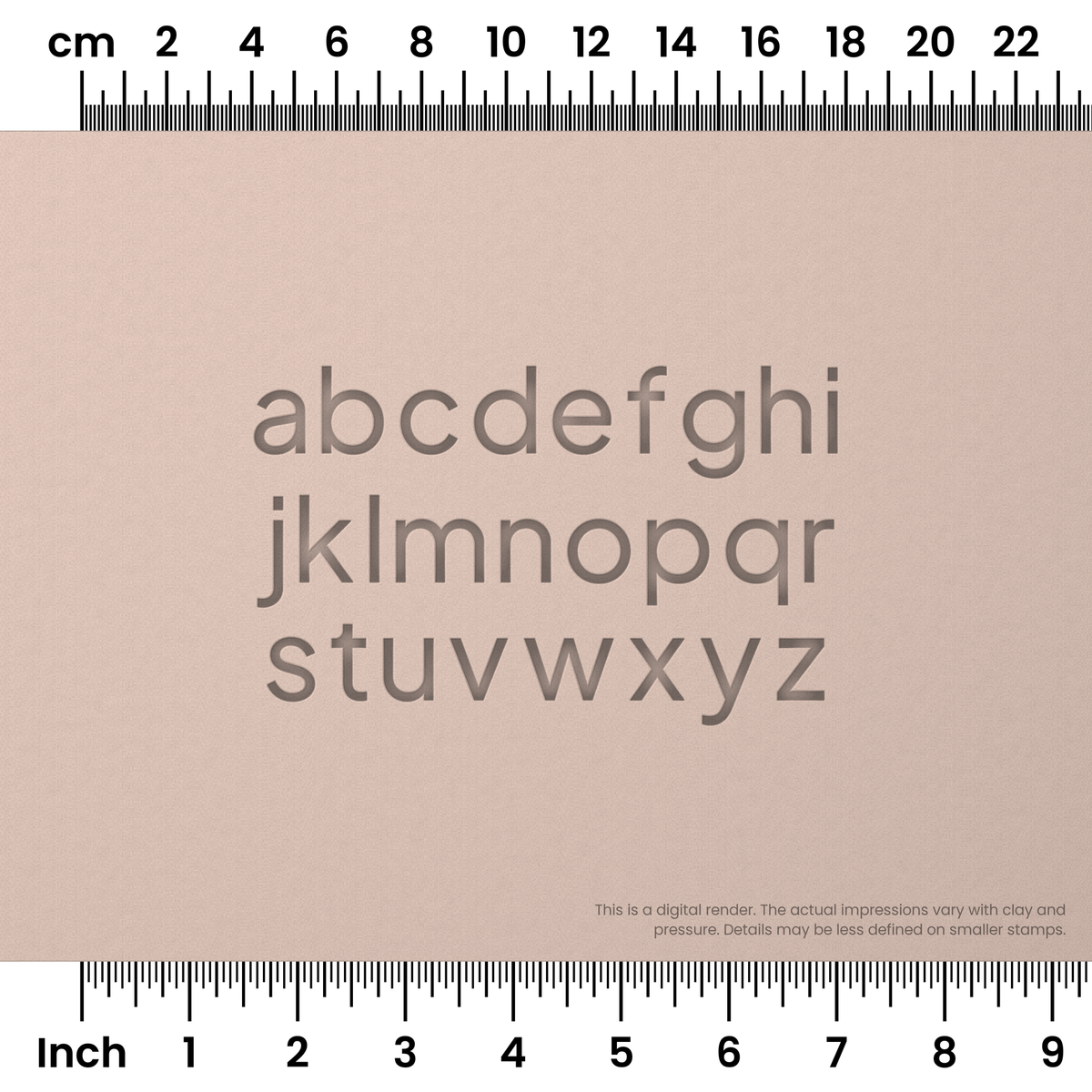 Plus Jakarta Sans | Lowercase | Alphabet Stamp Sets - Ceramind® Tools