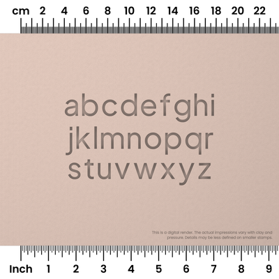 Plus Jakarta Sans | Lowercase | Alphabet Stamp Sets - Ceramind® Tools