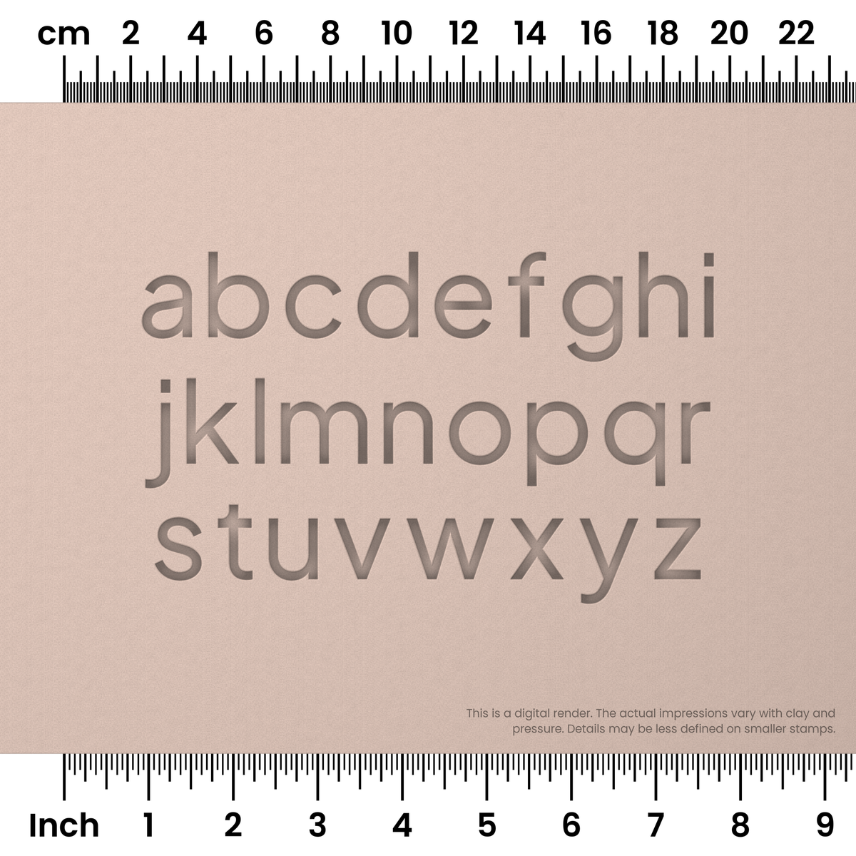 Plus Jakarta Sans | Lowercase | Alphabet Stamp Sets - Ceramind® Tools