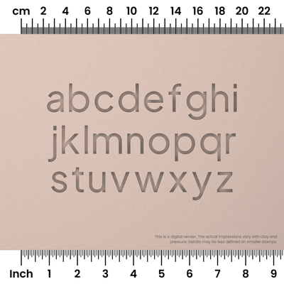 Plus Jakarta Sans | Lowercase | Alphabet Stamp Sets - Ceramind® Tools