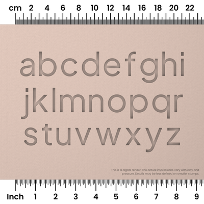 Plus Jakarta Sans | Lowercase | Alphabet Stamp Sets - Ceramind® Tools