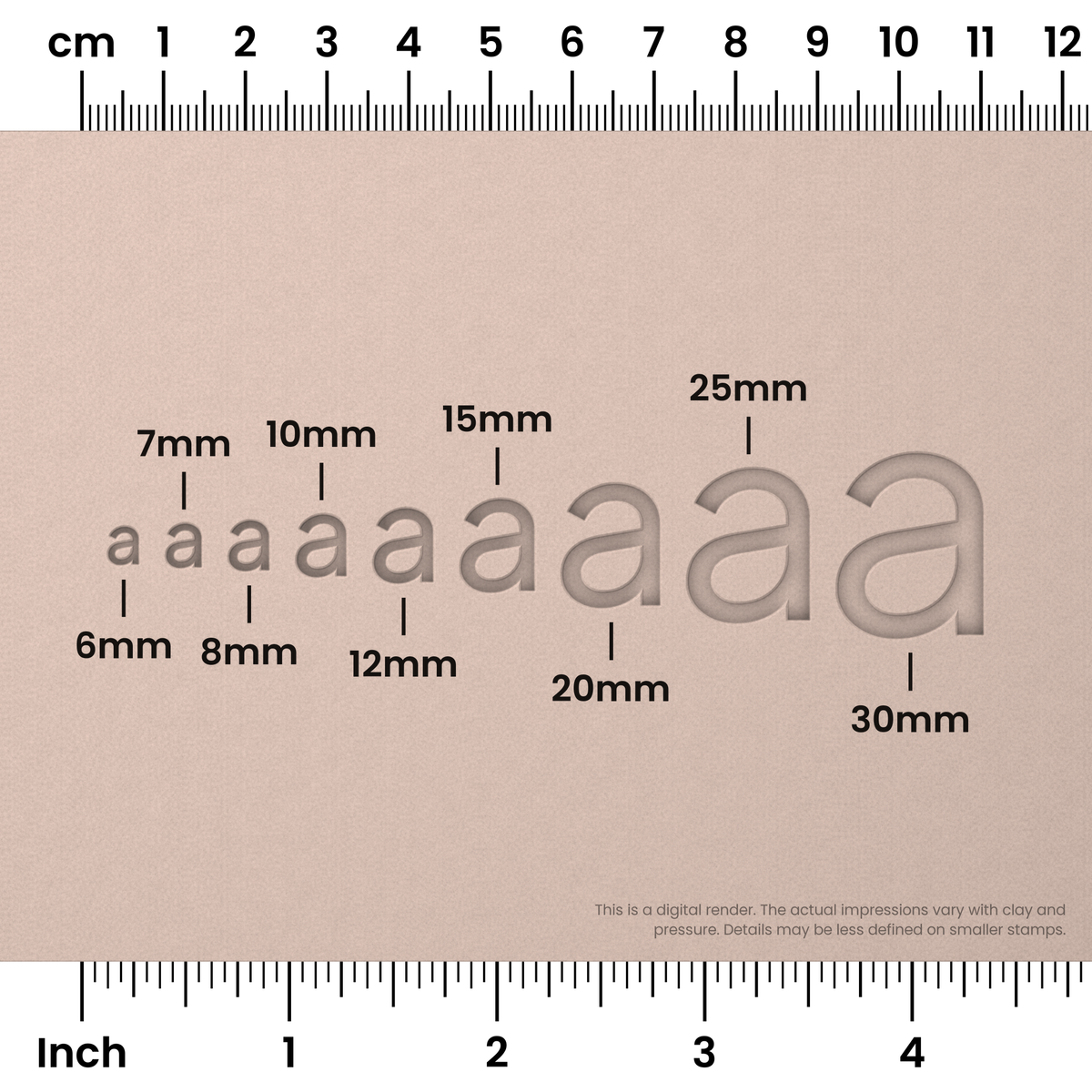 Plus Jakarta Sans | Lowercase | Alphabet Stamp Sets - Ceramind® Tools