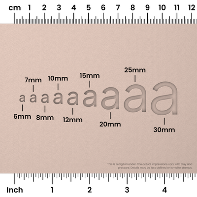 Plus Jakarta Sans | Lowercase | Alphabet Stamp Sets - Ceramind® Tools