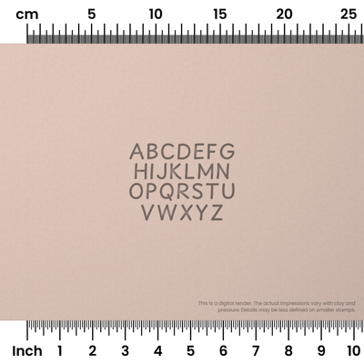 Playpen Sans | All Caps | Alphabet Stamp Sets - Ceramind® Tools