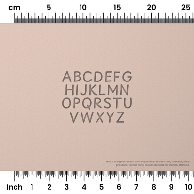 Playpen Sans | All Caps | Alphabet Stamp Sets - Ceramind® Tools