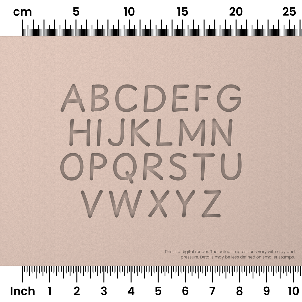Playpen Sans | All Caps | Alphabet Stamp Sets - Ceramind® Tools