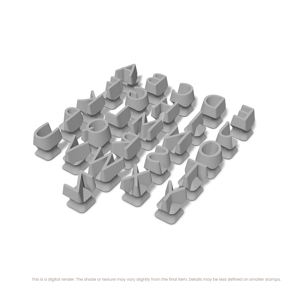 Playpen Sans | All Caps | Alphabet Stamp Sets - Ceramind® Tools