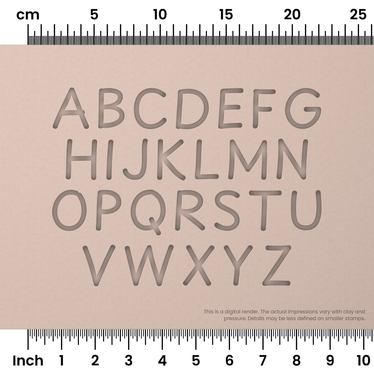 Playpen Sans | All Caps | Alphabet Stamp Sets - Ceramind® Tools